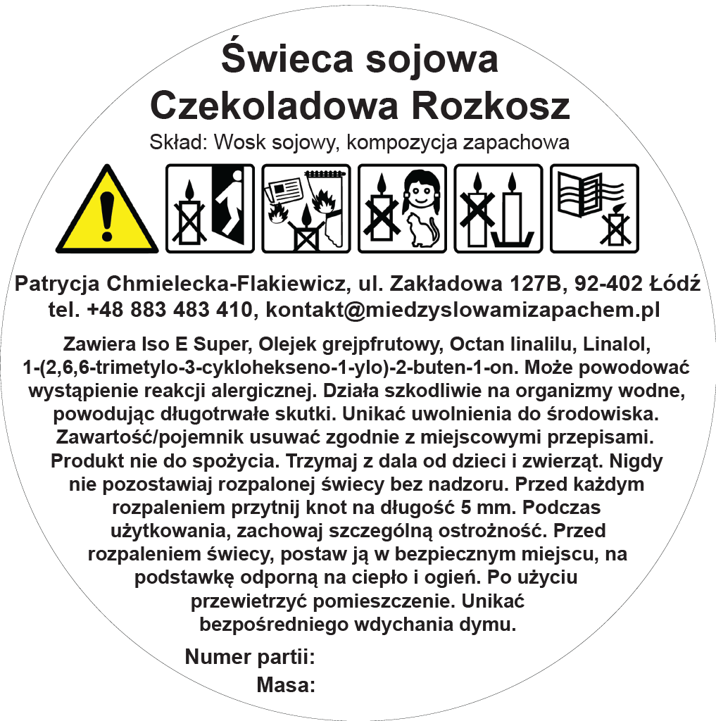 Czekoladowa Rozkosz – świeca zapachowa w szkle - obrazek 2
