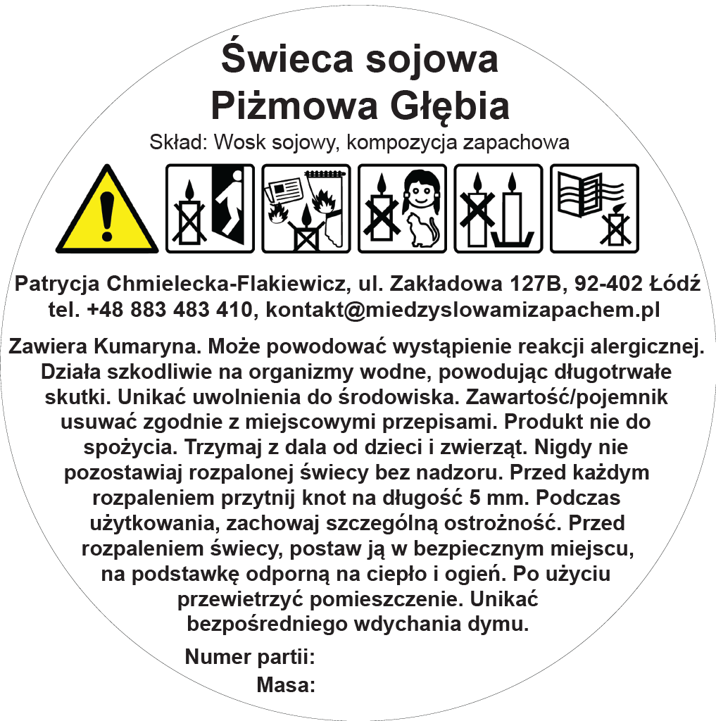 Piżmowa Głębia - świeca zapachowa w szkle - obrazek 2