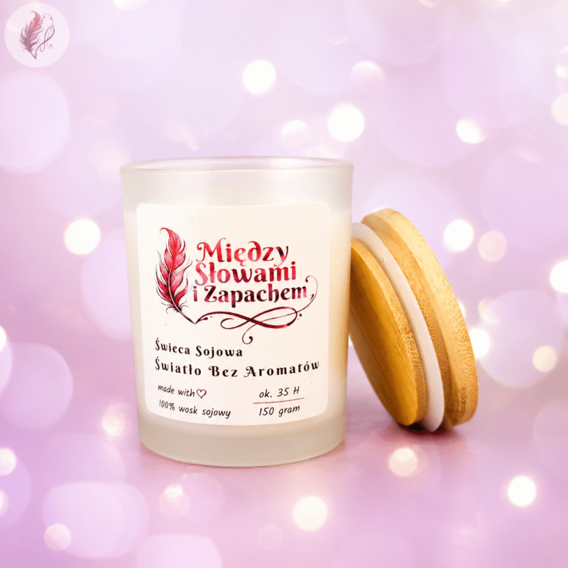Światło Bez Aromatów – świeca w szkle
